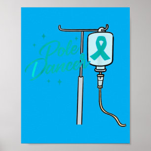 Ovarian Cancer Warrior Survivor Chemo Day Funny le Poster