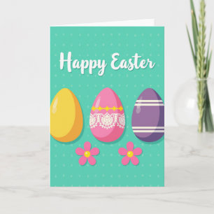 Ovate Pattern Easter Card