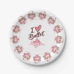 Oveja ballet paper plate