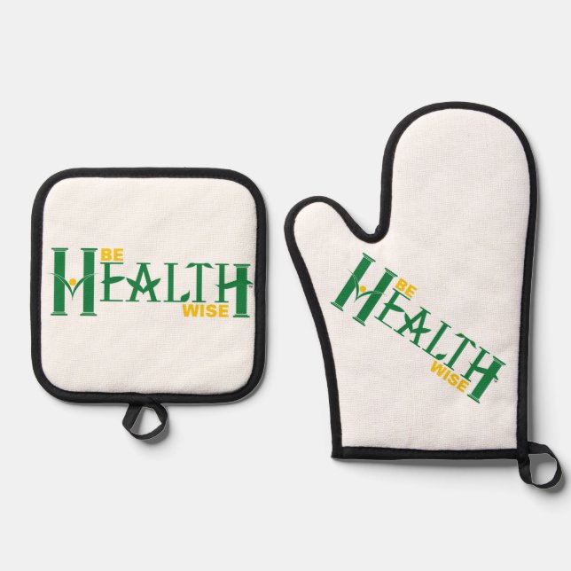 Oven Mitt and Pot Holder Oven Mitt & Pot Holder Set (Front)