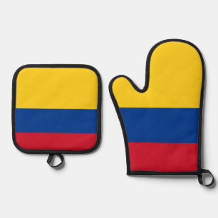 Oven Mitt and Pot Holders, Colombia flag Oven Mitt & Pot Holder Set