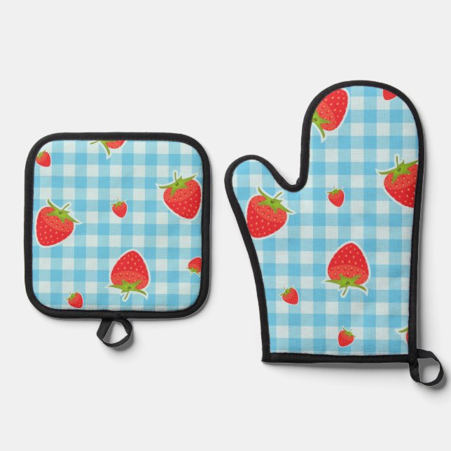 Oven Mitt and Pot Holders Oven Mitt & Pot Holder Set (Front)