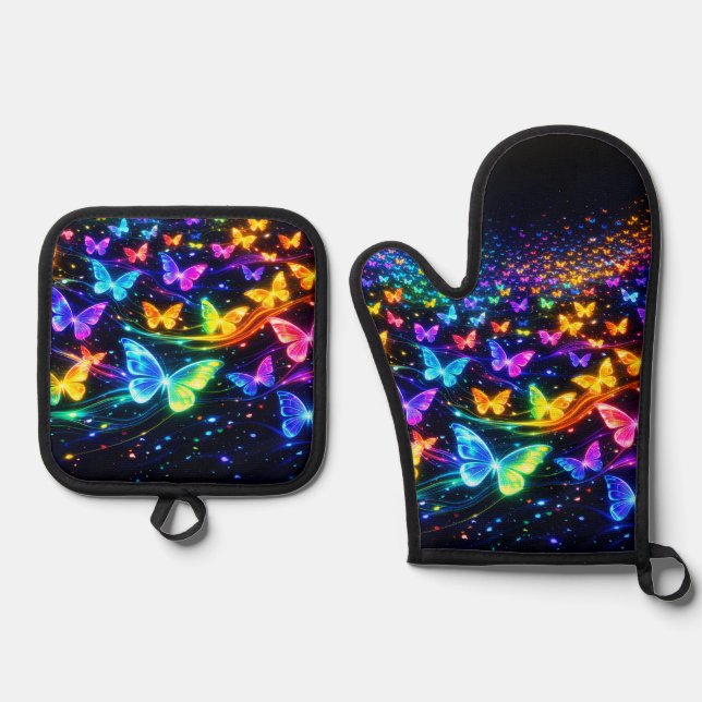 Oven Mitt and Pot Holders Oven Mitt & Pot Holder Set (Front)