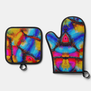 Oven Mitt and Pot Holders Oven Mitt & Pot Holder Set