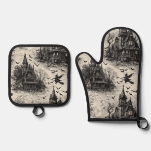 Oven Mitt and Pot Holders Oven Mitt & Pot Holder Set