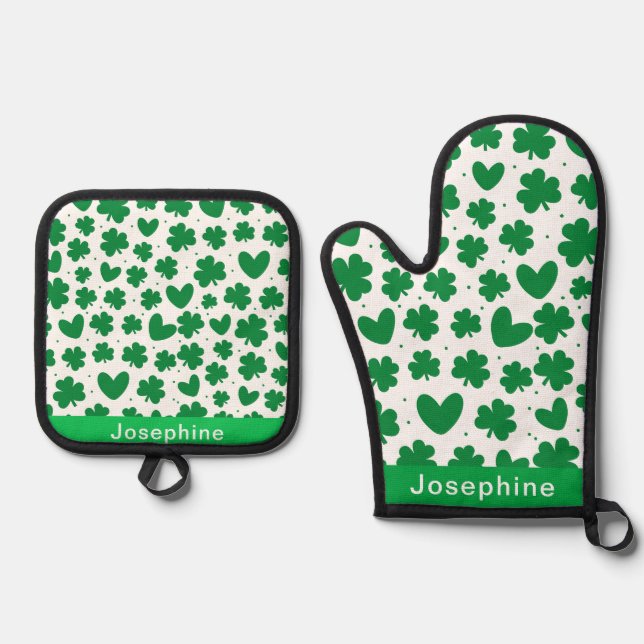 Oven Mitt and Pot Holders Oven Mitt & Pot Holder Set (Front)