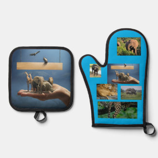 Oven Mitt and Pot Holders Oven Mitt & Pot Holder Set