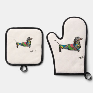 Oven Mitt and Pot Holders Oven Mitt & Pot Holder Set