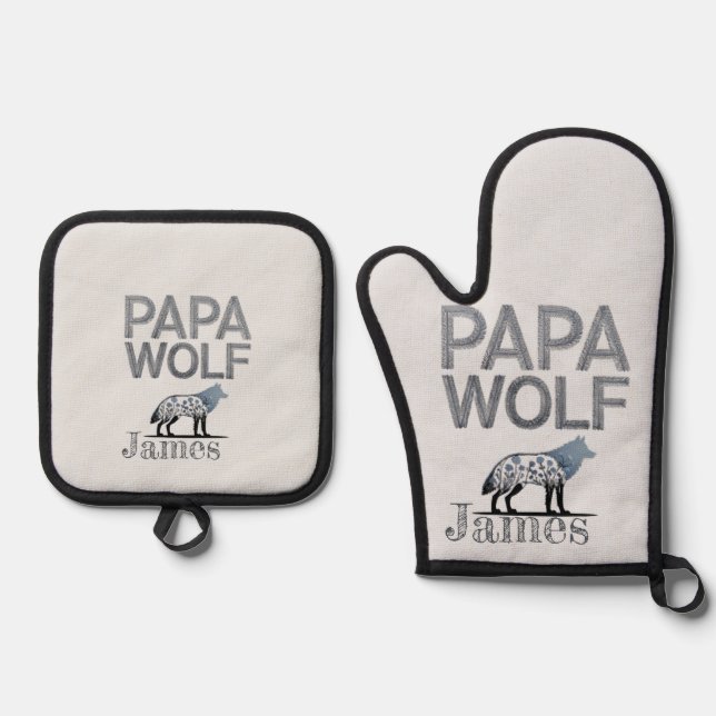 Oven Mitt and Pot Holders Oven Mitt & Pot Holder Set (Front)