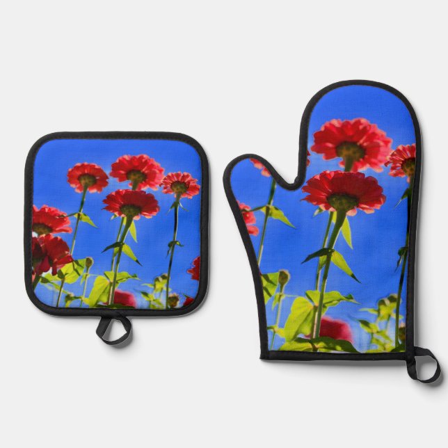 Oven Mitt and Pot Holders Oven Mitt & Pot Holder Set (Front)