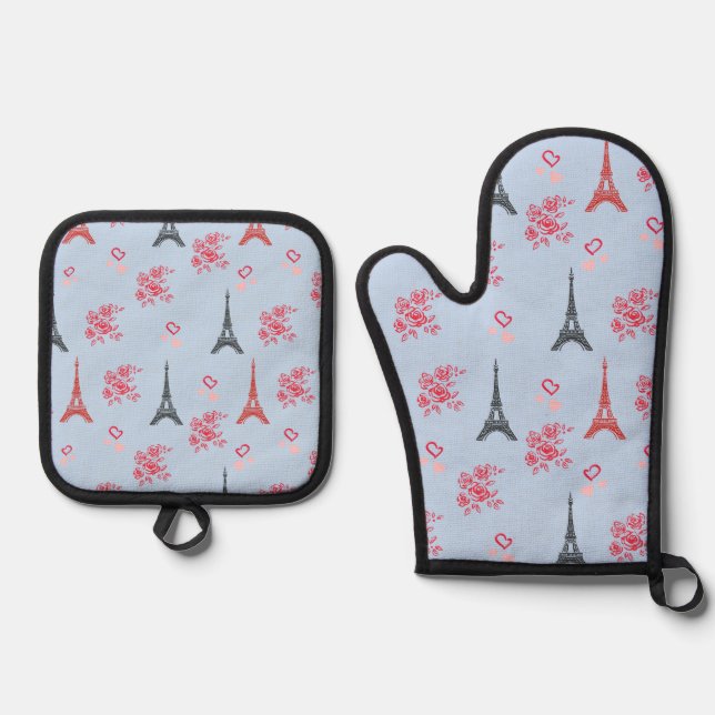 Oven Mitt and Pot Holders Oven Mitt & Pot Holder Set (Front)