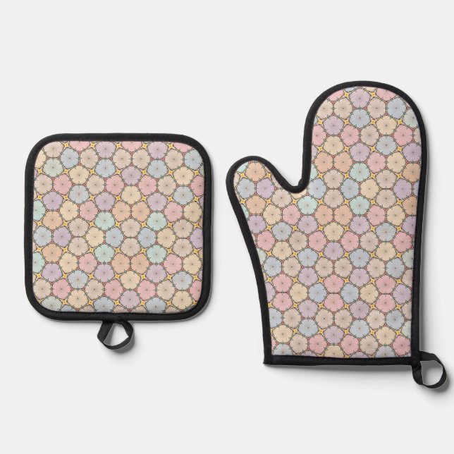 Oven Mitt and Pot Holders Oven Mitt & Pot Holder Set (Front)