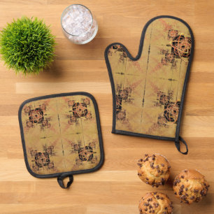 Oven Mitt and Pot Holders Oven Mitt & Pot Holder Set