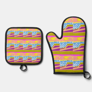 Oven Mitt and Pot Holders Oven Mitt & Pot Holder Set