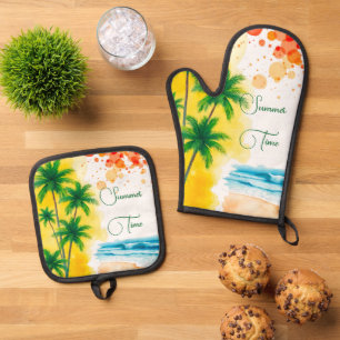 Oven Mitt and Pot Holders Oven Mitt & Pot Holder Set