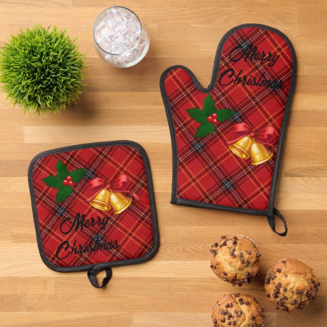 Oven Mitt and Pot Holders Set (Top Down)