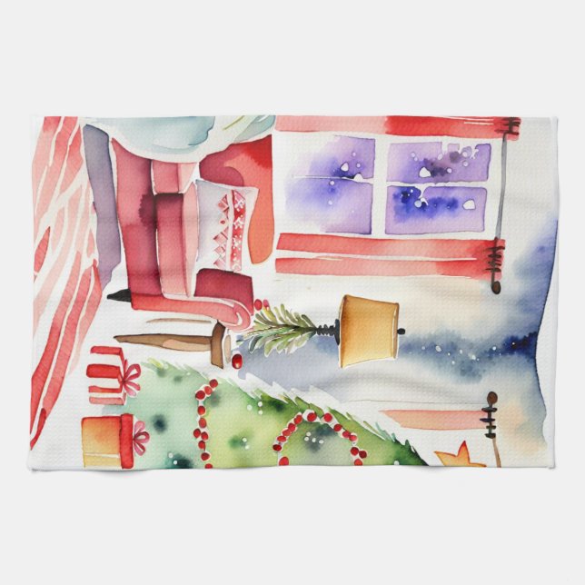 Oven Mitt and Pot Holders Tea Towel (Horizontal)