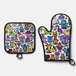 Oven Mitt Oven Mitt & Pot Holder Set