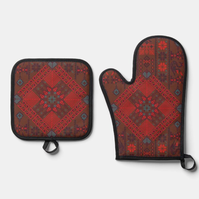 . OVEN MITT & POT HOLDER SET (Front)