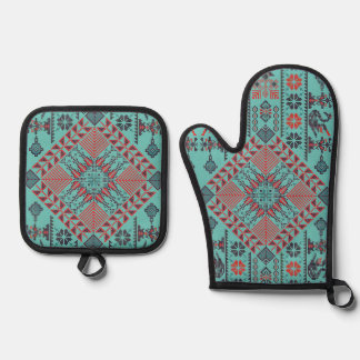 . OVEN MITT & POT HOLDER SET