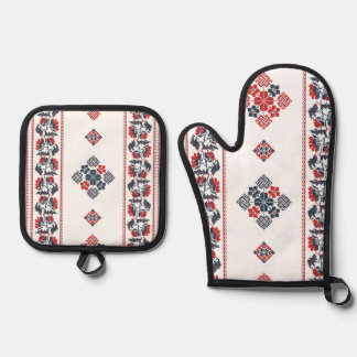 . OVEN MITT & POT HOLDER SET