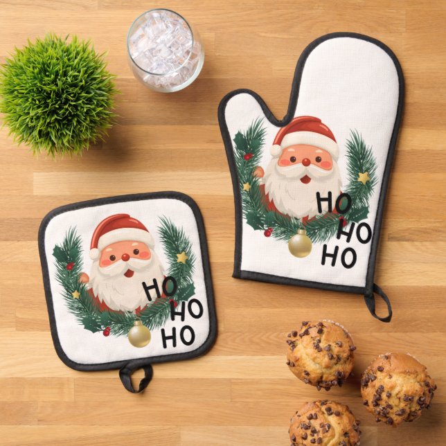 Oven Mitt & Pot Holders Set (Top Down)