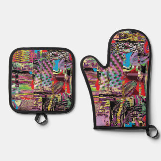 Oven Mitt & Pot Holders – Urban Fractals Holder Set