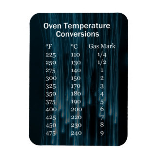 Oven Temperature Conversion Chart Magnet