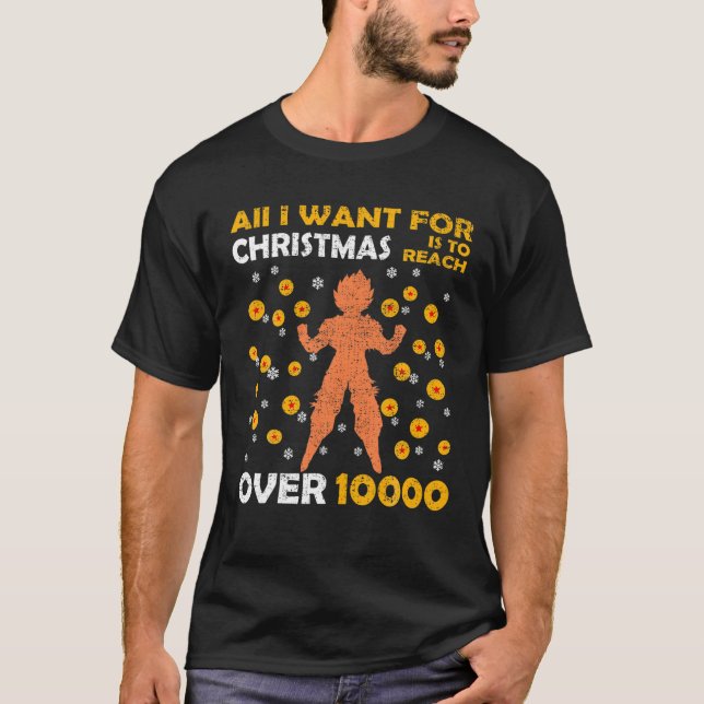 Over 10000 Otaku Anime Shonen Fighters Christmas F T-Shirt (Front)