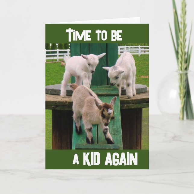 **OVER 21-NO MORE BEING A "KID" FOR SURE** CARD (Front)