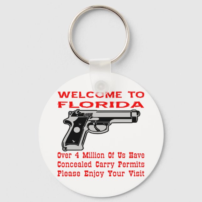 Over 4 Million Of Us Have Concealed Carry Permits Key Ring (Front)