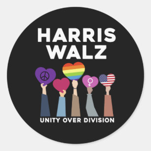Over Division Harris Wheimer 2024 1 Classic Round Sticker