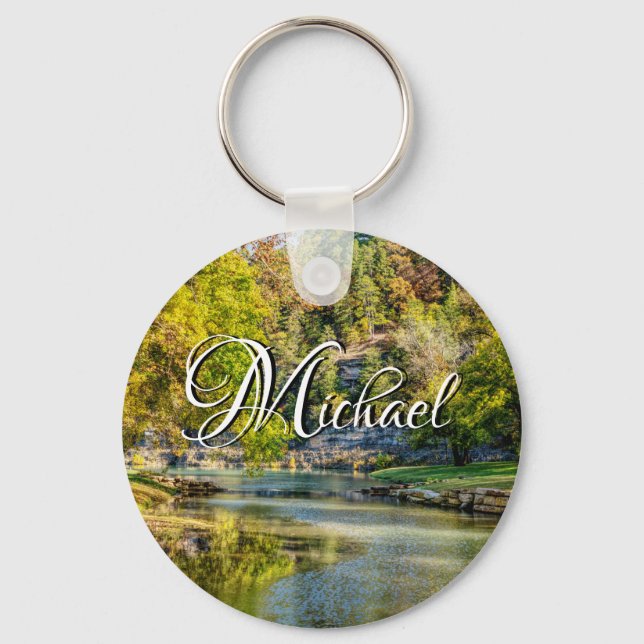 Over Dogwood Creek Key Ring (Front)