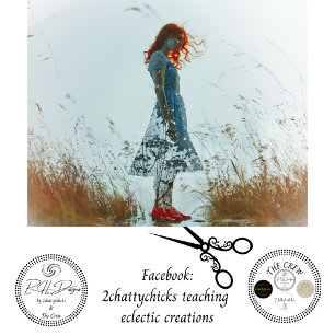 Over Exposed Photography Redheaded Girl Decoupage  Tissue Paper