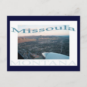 Over Missoula, Montana Postcard