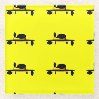 Over my Head Glass Coaster