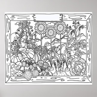 Over sized  20 X 24 Colouring Poster 1