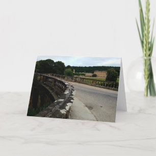 Over the bridge, to Chatsworth. Card