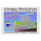 Over The Cliff Margarita Recipe Greeting Card