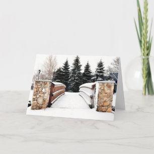 Over the footbridge card