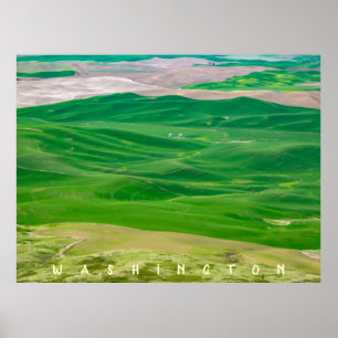 Over the Green Palouse from Steptoe Butte Poster