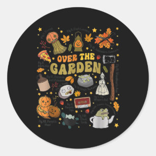 Over The Halloween Garden Wall Pumpkin Fall Thanks Classic Round Sticker