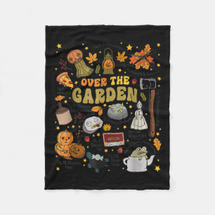 Over The Halloween Garden Wall Pumpkin Fall Thanks Fleece Blanket