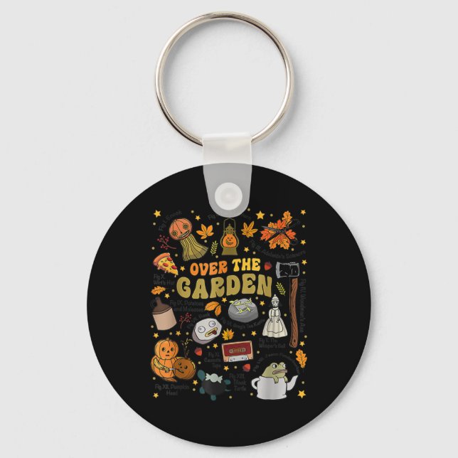 Over The Halloween Garden Wall Pumpkin Fall Thanks Key Ring (Front)