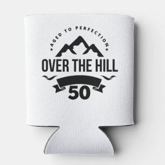 Over The Hill 50th Birthday Can Cooler