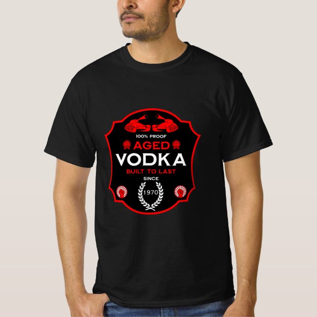 Over The Hill At 30 Vodka Drinker T-Shirt (Front)