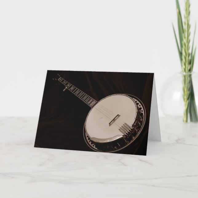 OVER THE HILL BANJO PICKER CARD (Front)