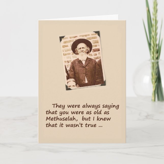 Over the Hill Birthday Card (Front)