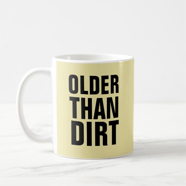 OVER THE HILL Birthday Coffee Mugs (Left)