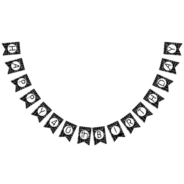 Over the Hill Birthday Custom Age Bunting (All)